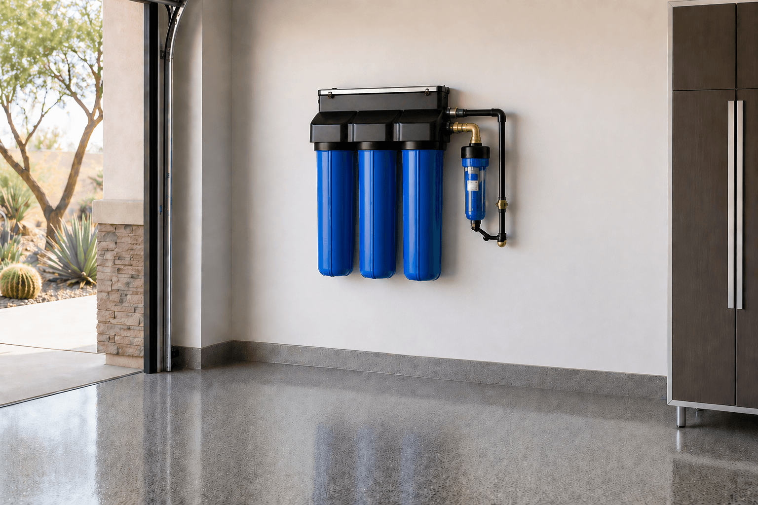 Salt-free water conditioning system installed in Arizona home