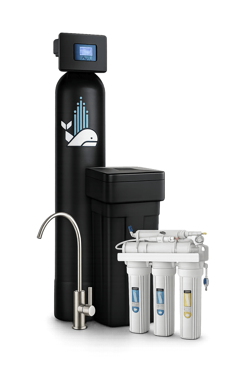 Whole-Home Salt Softener + Alkaline RO system with faucet